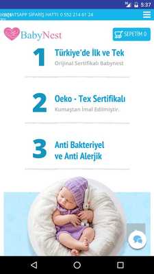 Emulate Android APK babynest.com.tr