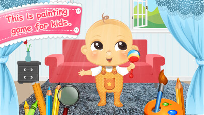 Emulate iPhone app Baby Paint Book - Drawing pad game for kids using MyAndroid