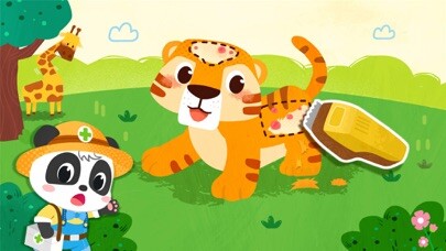 Emulate iPhone app Baby Panda: Care for animals using MyAndroid
