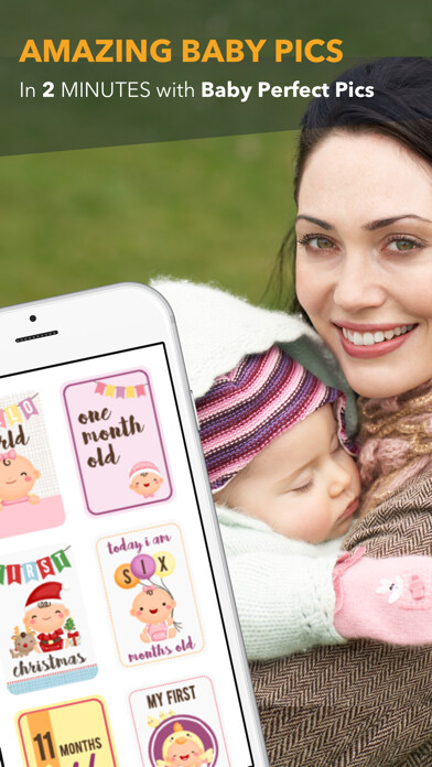 Emulate iPhone app Baby Perfect Pics - Photo Editor for Baby Pictures using MyAndroid