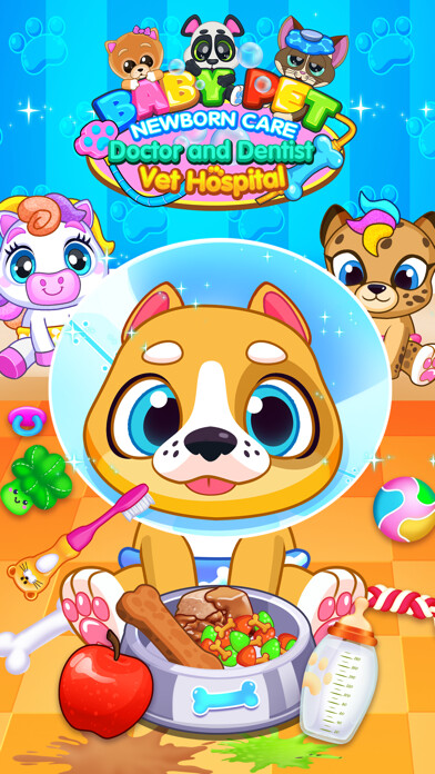 Emulate iPhone app Baby Pet Newborn Salon Care using MyAndroid