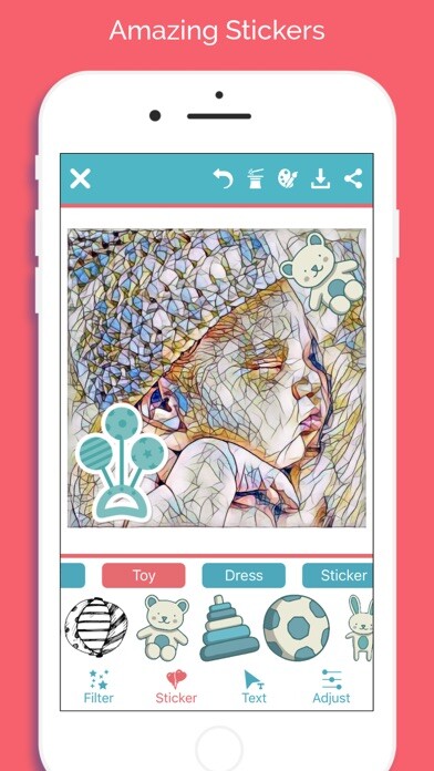 Emulate iPhone app Baby Photo-Editor Milestone using MyAndroid