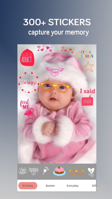 Emulate iPhone app baby photo editor pro using MyAndroid
