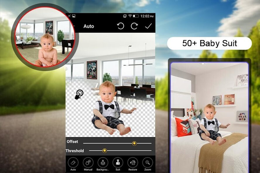 Run android online APK Baby Photo Suit Editor :Cut Paste Photo Editor from MyAndroid or emulate Baby Photo Suit Editor :Cut Paste Photo Editor using MyAndroid