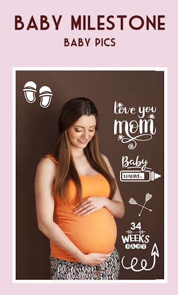 Run android online APK Baby Pics Milestone  Sticker from MyAndroid or emulate Baby Pics Milestone  Sticker using MyAndroid