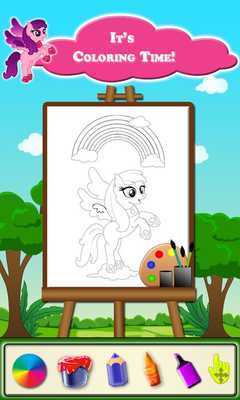 Emulate Android APK Baby Pony Kids Coloring Book