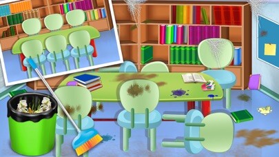 Emulate iPhone app Baby School Cleaning using MyAndroid