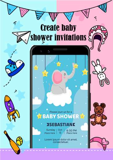 Run android online APK Baby shower invitations maker from MyAndroid or emulate Baby shower invitations maker using MyAndroid