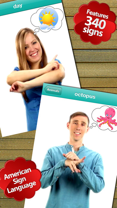 Emulate iPhone app Baby Sign Dictionary ASL using MyAndroid