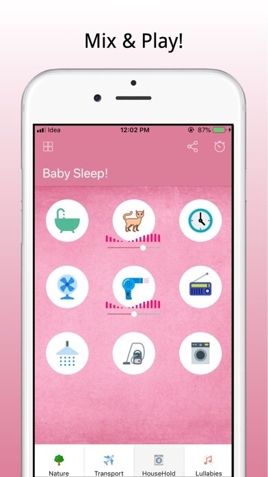 Emulate iPhone app Baby Sleeping Lullabies Music using MyAndroid