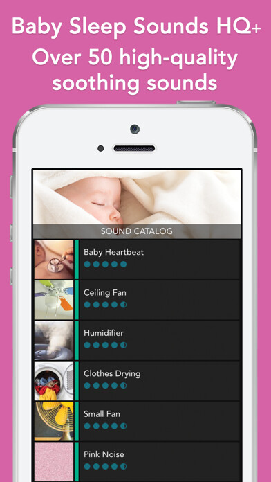 Emulate iPhone app Baby Sleep Sounds HQ+: Shusher using MyAndroid