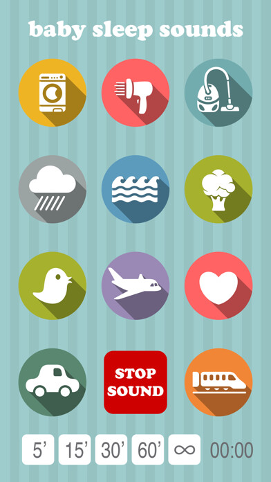 Emulate iPhone app Baby Sleep Sounds - White Noise Generator using MyAndroid