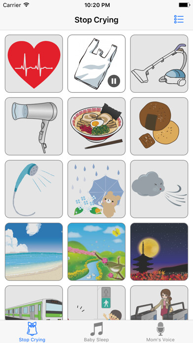 Emulate iPhone app Baby Sleep & Stop Crying Sound using MyAndroid Emulate iPhone app Baby Sleep & Stop Crying Sound using MyAndroid