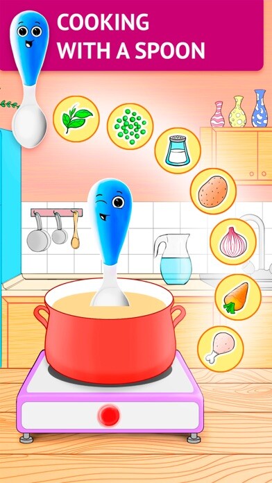 Emulate iPhone app Baby Spoon: Feeding Game using MyAndroid
