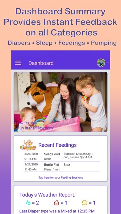 Emulate iPhone app Baby Tracker by Little Peach using MyAndroid Emulate iPhone app Baby Tracker by Little Peach using MyAndroid