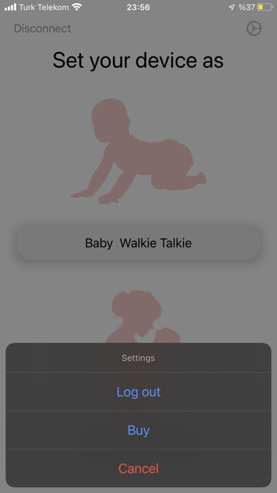Emulate iPhone app Baby Walkie Talkie using MyAndroid