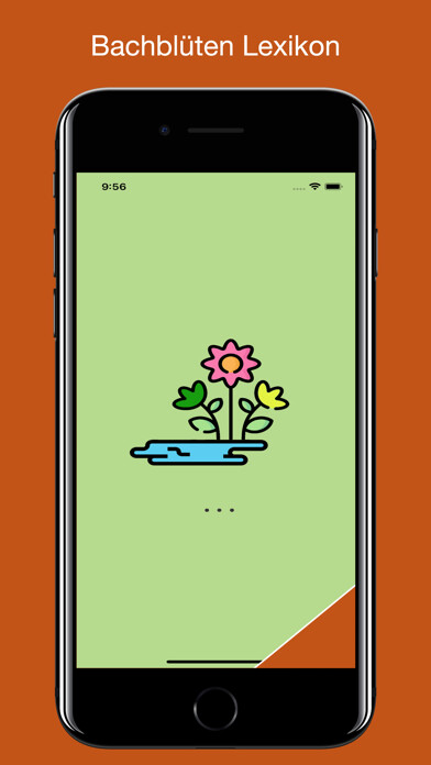 Emulate iPhone app Bachblüten Lexikon using MyAndroid