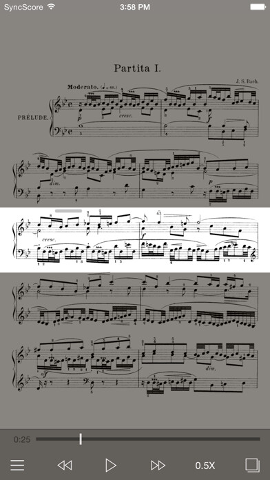 Emulate iPhone app Bach Partitas - SyncScore using MyAndroid Emulate iPhone app Bach Partitas - SyncScore using MyAndroid