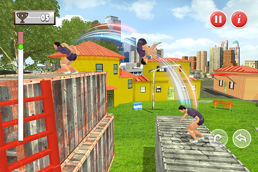 Run android online APK Backflip Challenge from MyAndroid or emulate Backflip Challenge using MyAndroid