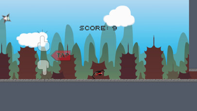 Emulate iPhone app Backflip Stickman Ninja Runner using MyAndroid