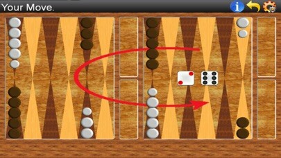 Emulate iPhone app Backgammon Lite using MyAndroid
