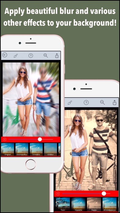 Emulate iPhone app Background Blur - Photo Focus Edit.or for Blur.red BG Effect.s & censor or hide face using MyAndroid