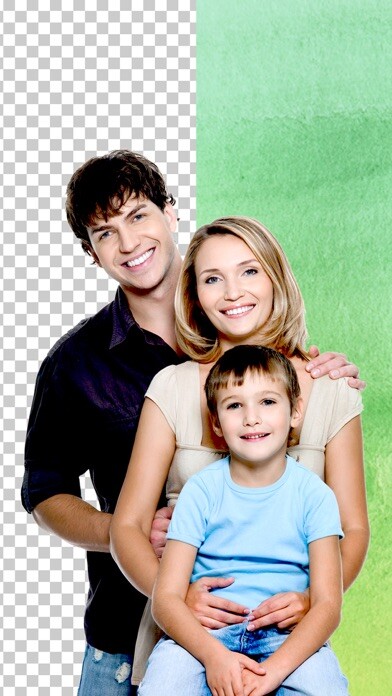 Emulate iPhone app Background Changer : PhotoCut using MyAndroid