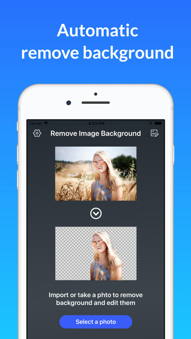 Emulate iPhone app Background Eraser - AI Remove using MyAndroid