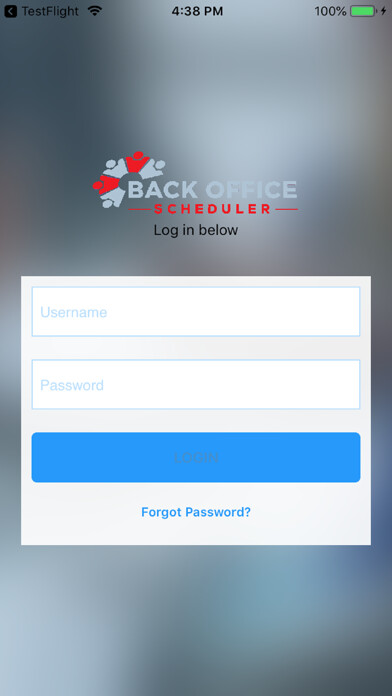 Emulate iPhone app BackOfficeScheduler- Business using MyAndroid Emulate iPhone app BackOfficeScheduler- Business using MyAndroid