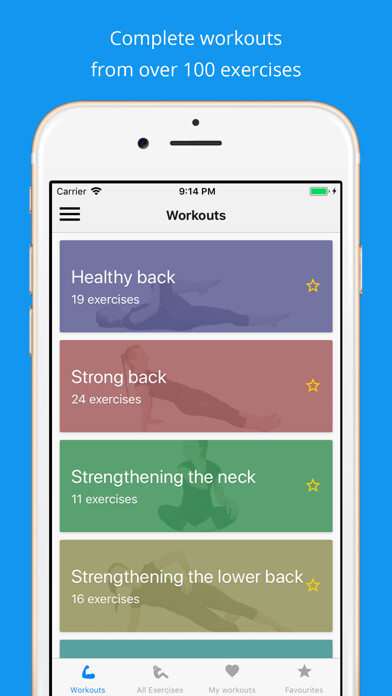 Emulate iPhone app Back pain exercises at home using MyAndroid Emulate iPhone app Back pain exercises at home using MyAndroid