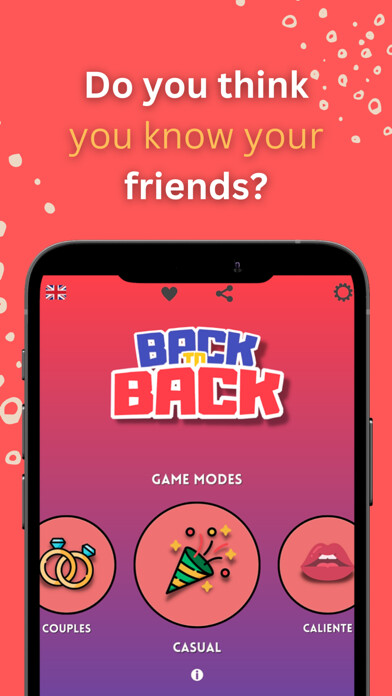 Emulate iPhone app Back to Back · Party Game using MyAndroid Emulate iPhone app Back to Back · Party Game using MyAndroid