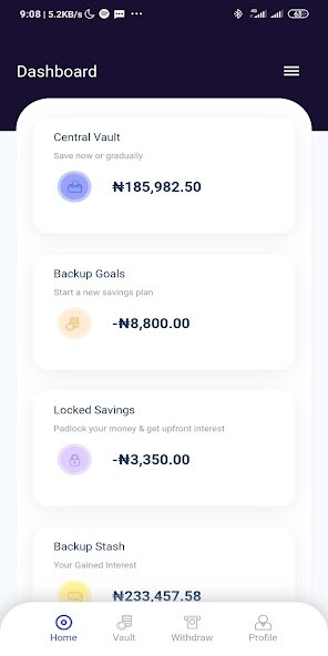 Run android online APK Backup Cash from MyAndroid or emulate Backup Cash using MyAndroid