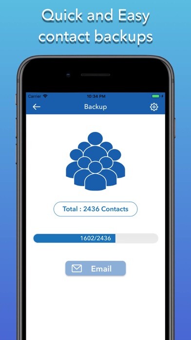 Emulate iPhone app Backup Contacts Cleaner using MyAndroid Emulate iPhone app Backup Contacts Cleaner using MyAndroid