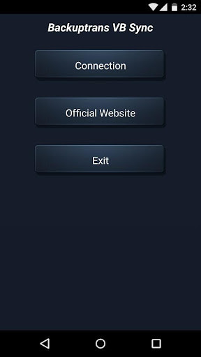 Run android online APK Backuptrans VB Sync from MyAndroid or emulate Backuptrans VB Sync using MyAndroid