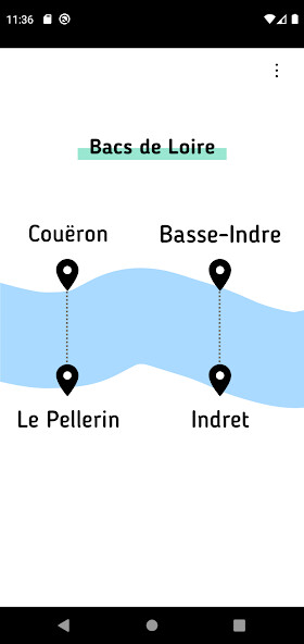 Emulate iPhone app Bacs de Loire using MyAndroid