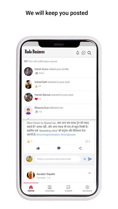 Emulate iPhone app Bada Business Community using MyAndroid