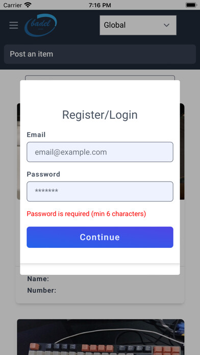 Emulate iPhone app Badel - Trading made easy using MyAndroid