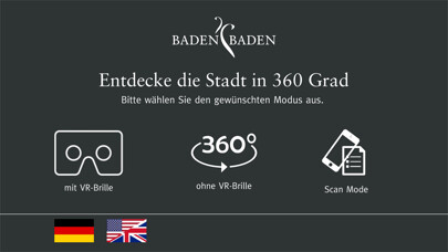 Emulate iPhone app Baden-Baden Virtual Tourist VR/AR using MyAndroid