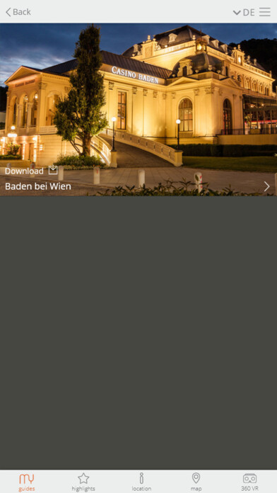 Emulate iPhone app Baden bei Wien Guides using MyAndroid Emulate iPhone app Baden bei Wien Guides using MyAndroid