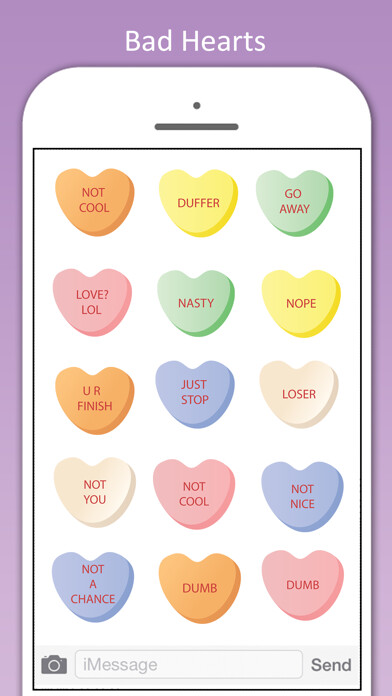 Emulate iPhone app Bad Hearts -Also Cool Stickers using MyAndroid Emulate iPhone app Bad Hearts -Also Cool Stickers using MyAndroid
