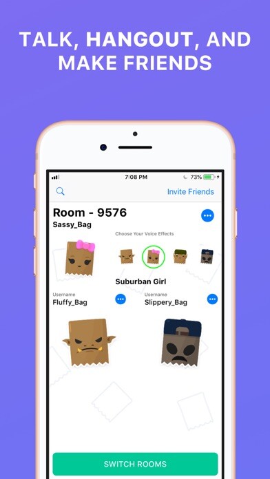 Emulate iPhone app Bag Chat using MyAndroid