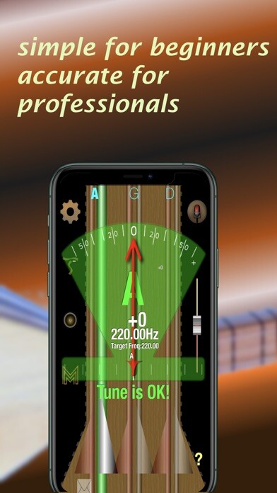 Emulate iPhone app Baglama,Cura,Saz Tuner using MyAndroid