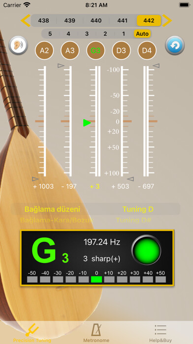 Emulate iPhone app Baglama Tuner - Ba?lama using MyAndroid Emulate iPhone app Baglama Tuner - Ba?lama using MyAndroid