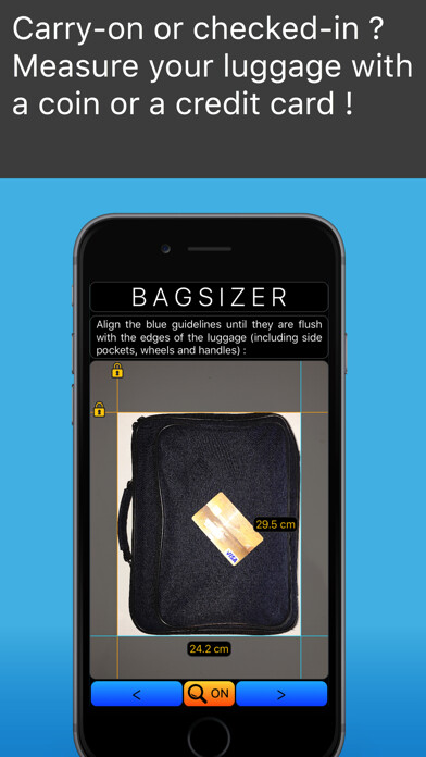 Emulate iPhone app BagSizer using MyAndroid Emulate iPhone app BagSizer using MyAndroid