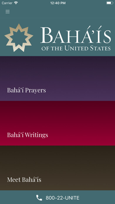 Emulate iPhone app Bahai.us using MyAndroid