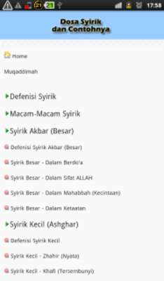 Emulate Android APK Bahaya Dosa Syirik