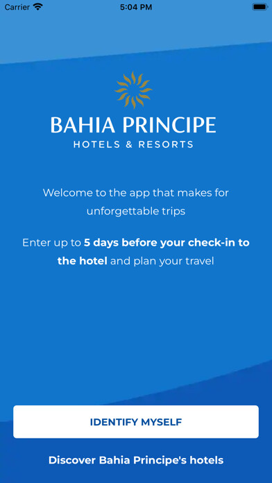 Emulate iPhone app Bahia Principe Hotels using MyAndroid