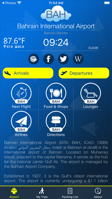 Emulate iPhone app Bahrain Airport Info + Radar using MyAndroid Emulate iPhone app Bahrain Airport Info + Radar using MyAndroid