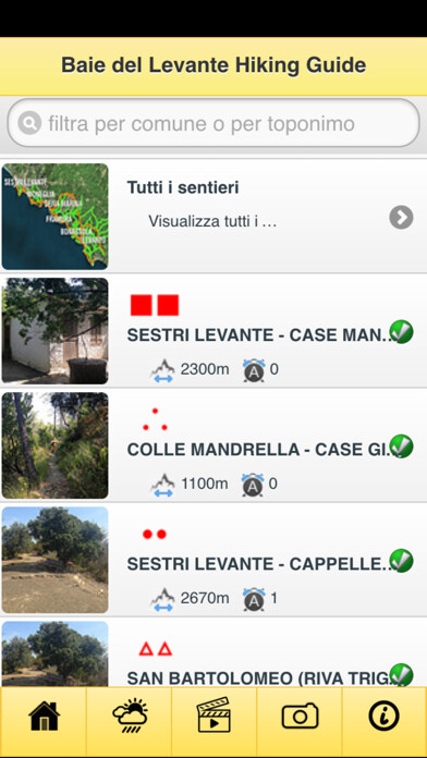 Emulate iPhone app Baie del Levante Hiking Guide using MyAndroid Emulate iPhone app Baie del Levante Hiking Guide using MyAndroid