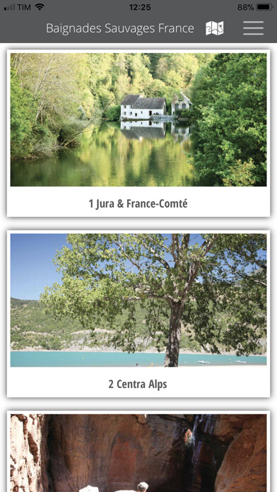 Emulate iPhone app Baignades Sauvages France using MyAndroid